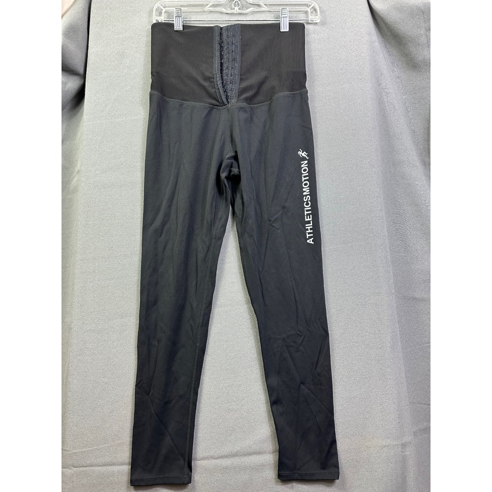 Athletics Motion Women's High Waist Corset‎ Compression Leggings Black Size L